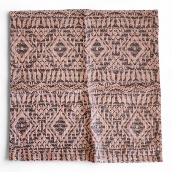 Anthropologie Square Cloth Napkins Pink & Gray - Picture 2 of 5